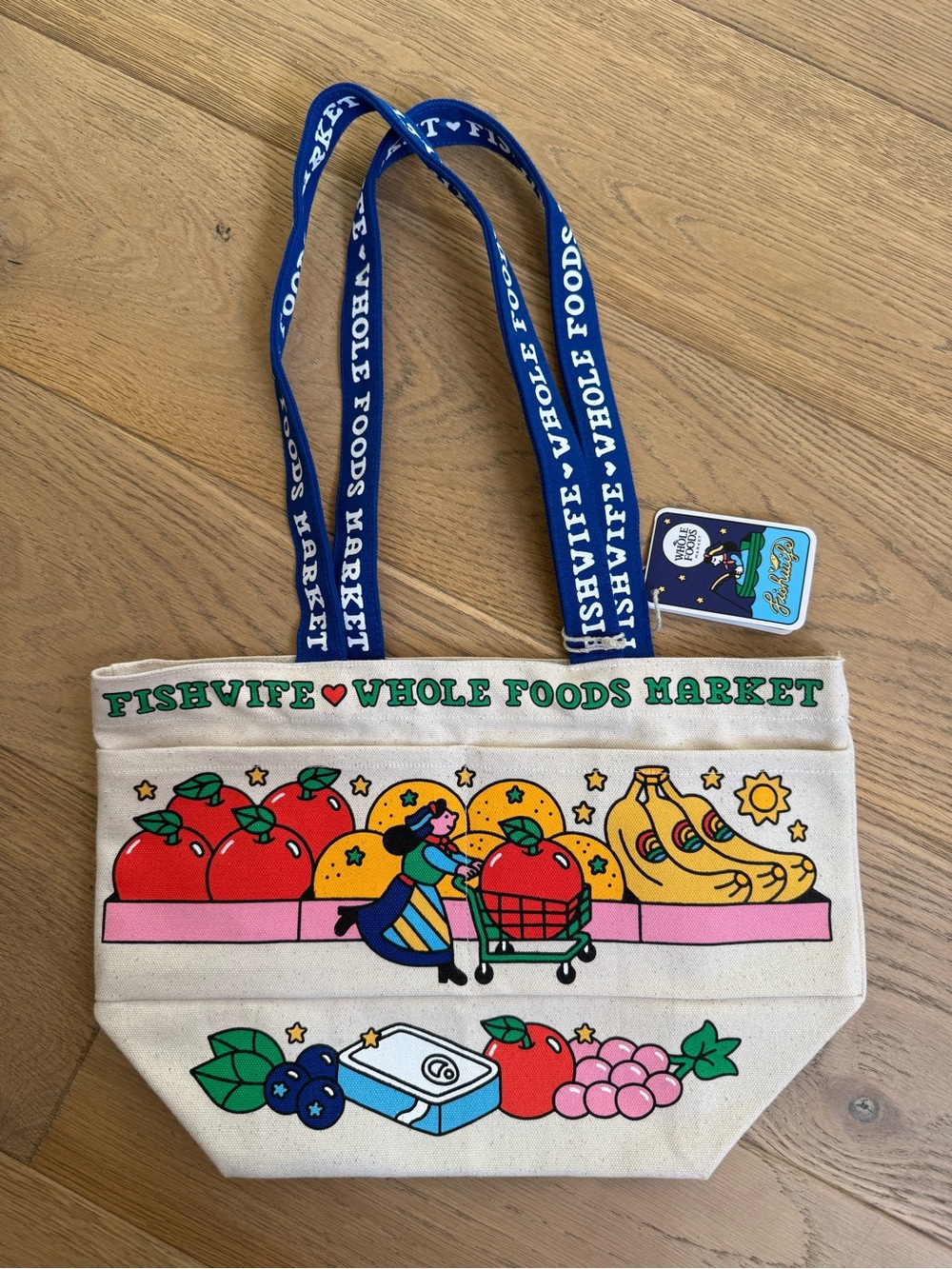 ✨Whole Foods x Fishwife✨Medium Canvas Tote